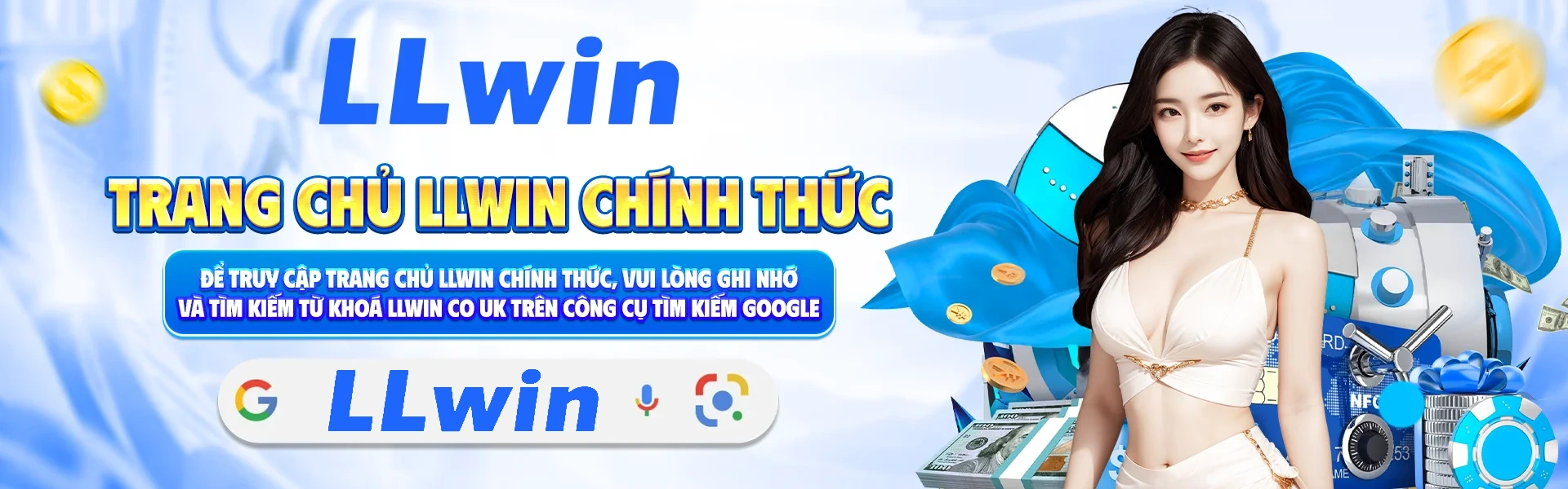 Banner giới thiệu các chuyên mục thể thao, esports và giải trí của LLWin